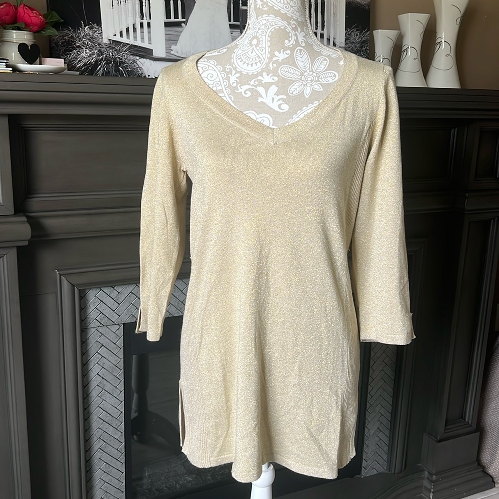 • Willi Smith gold long sweater, L •
